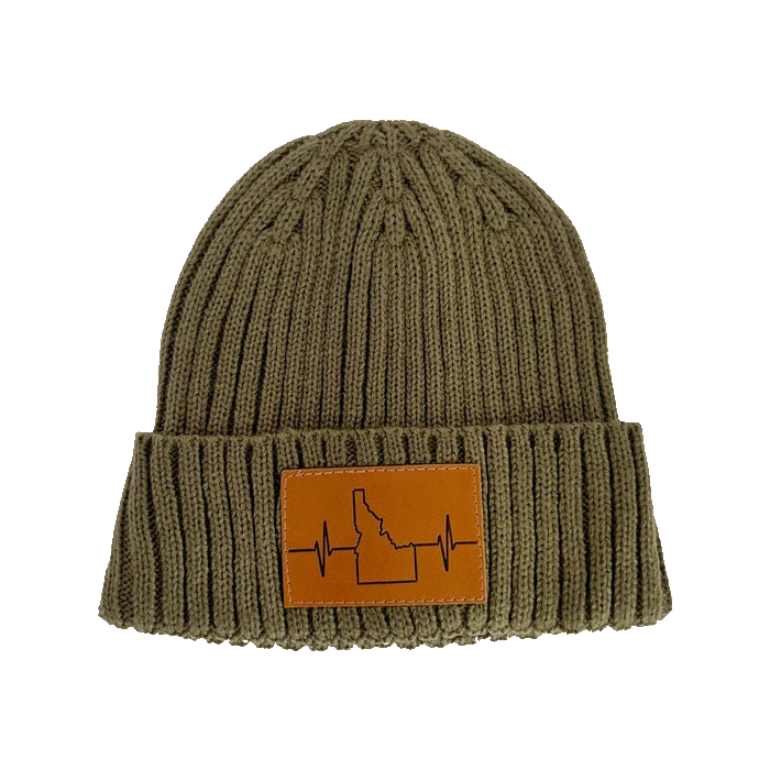 Idaho Beanie - Ribbed Cuff - Olive